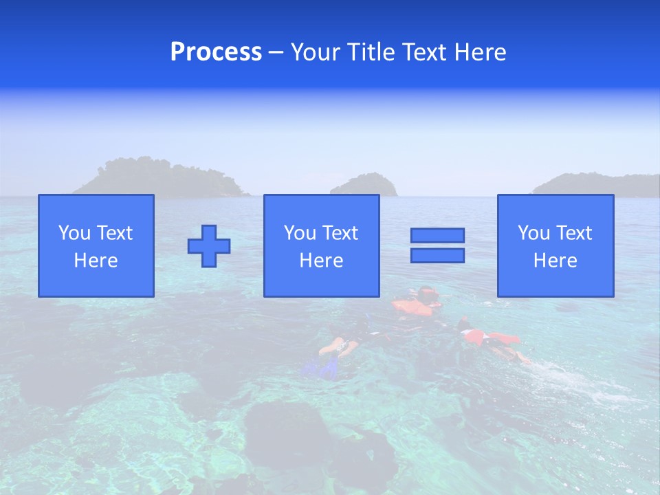 Blue Tropical Tranquil PowerPoint Template