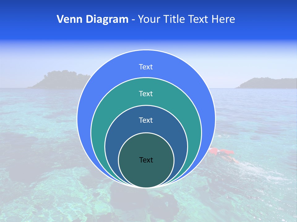 Blue Tropical Tranquil PowerPoint Template