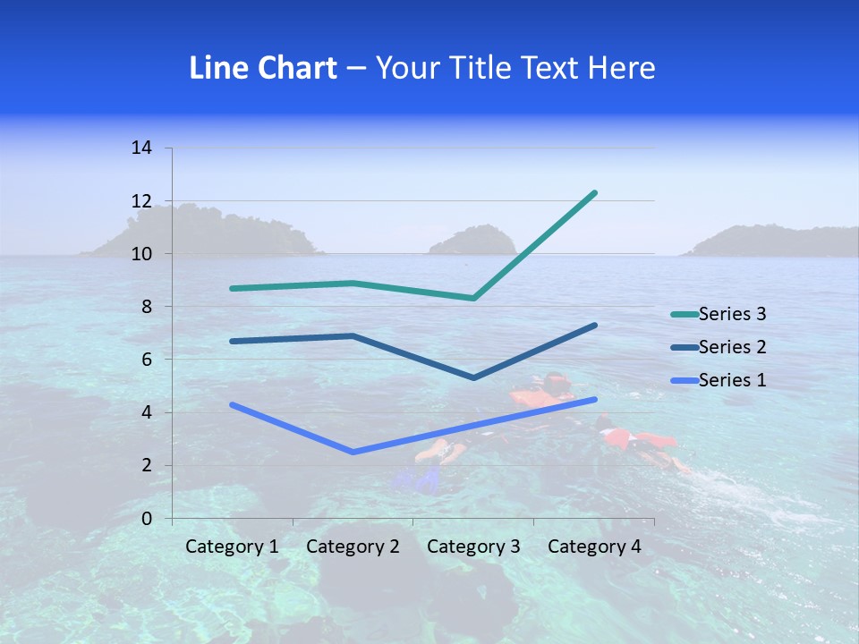 Blue Tropical Tranquil PowerPoint Template