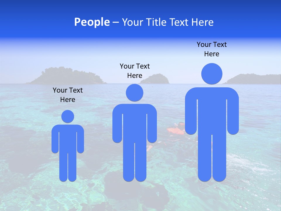 Blue Tropical Tranquil PowerPoint Template