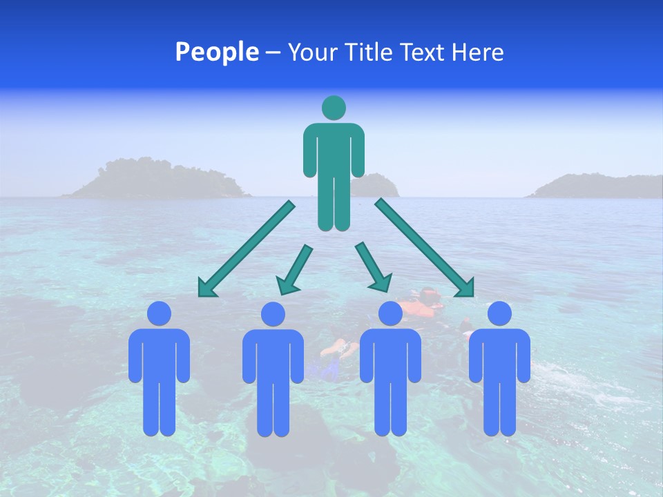 Blue Tropical Tranquil PowerPoint Template