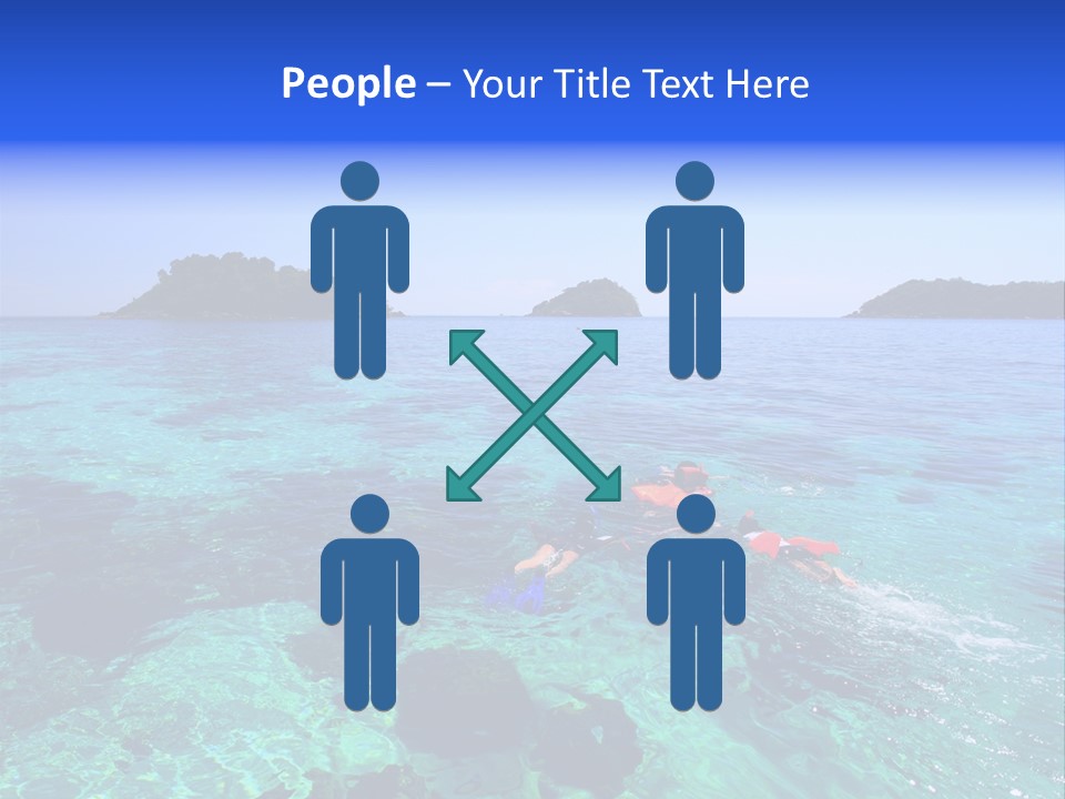 Blue Tropical Tranquil PowerPoint Template