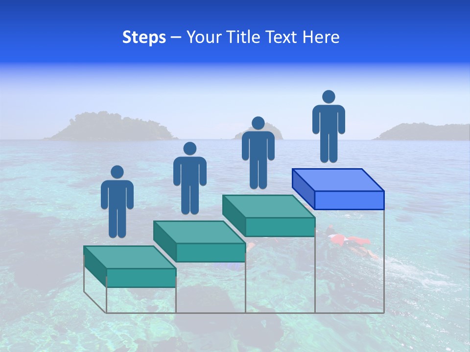 Blue Tropical Tranquil PowerPoint Template