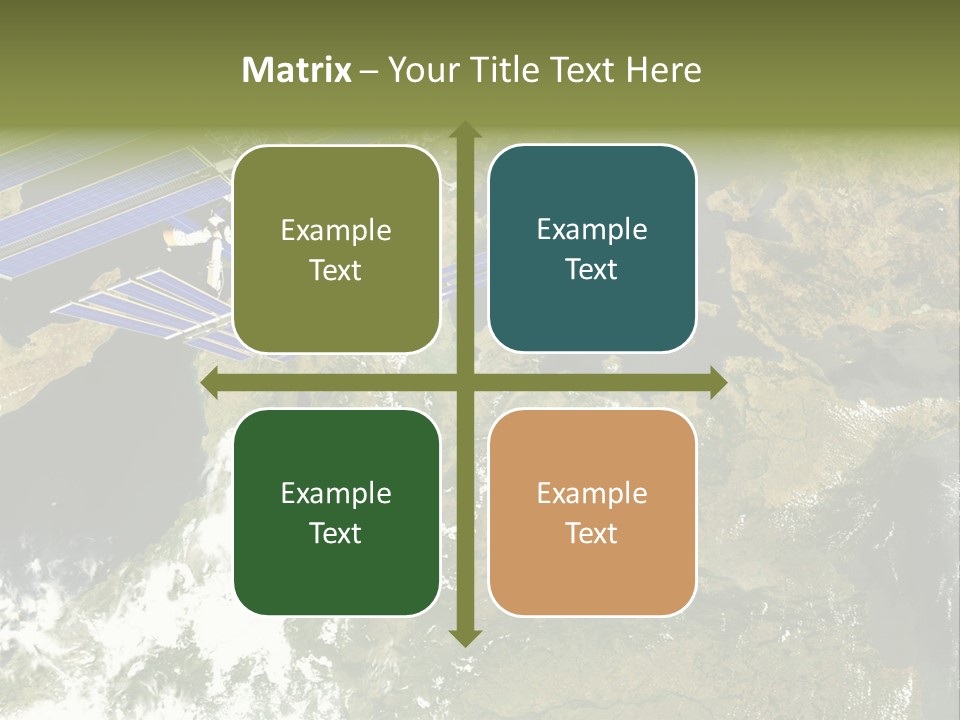Stars Satellite Illustration PowerPoint Template