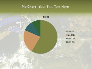 Stars Satellite Illustration PowerPoint Template