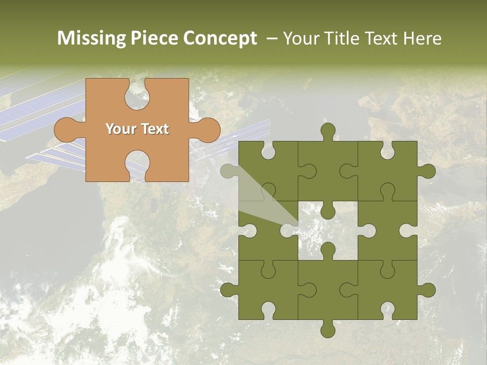 Stars Satellite Illustration PowerPoint Template