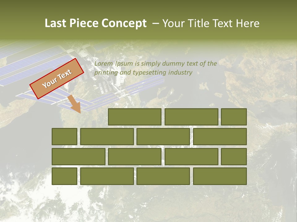 Stars Satellite Illustration PowerPoint Template