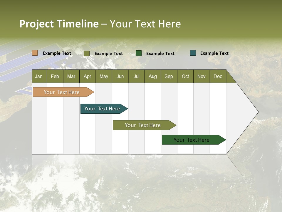 Stars Satellite Illustration PowerPoint Template
