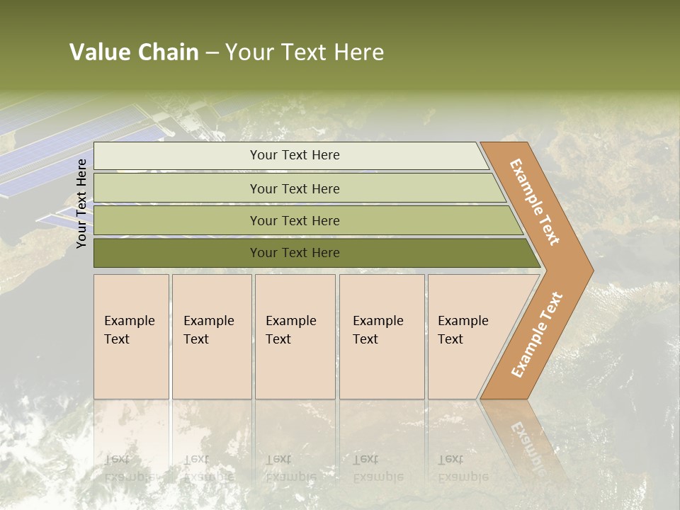 Stars Satellite Illustration PowerPoint Template