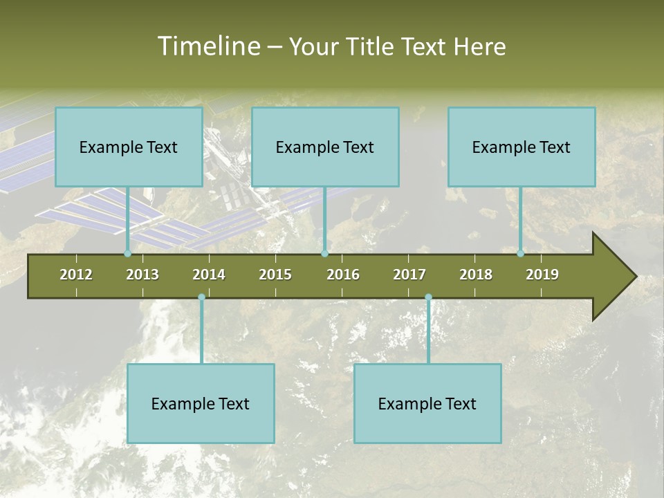 Stars Satellite Illustration PowerPoint Template