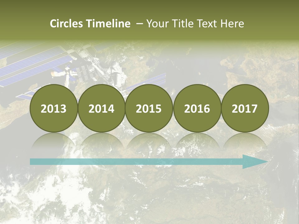 Stars Satellite Illustration PowerPoint Template