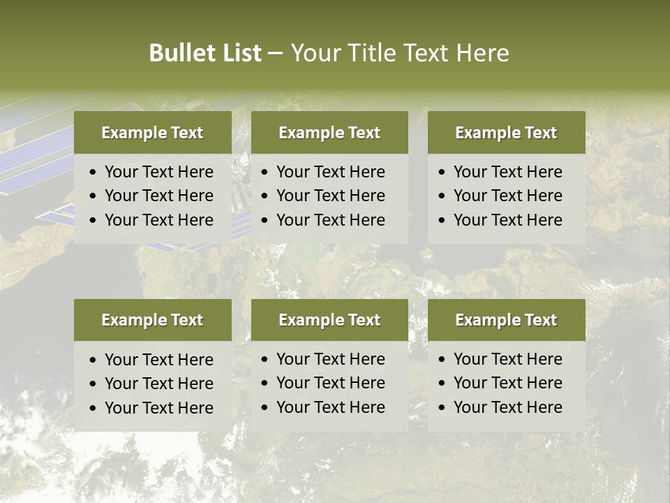 Stars Satellite Illustration PowerPoint Template