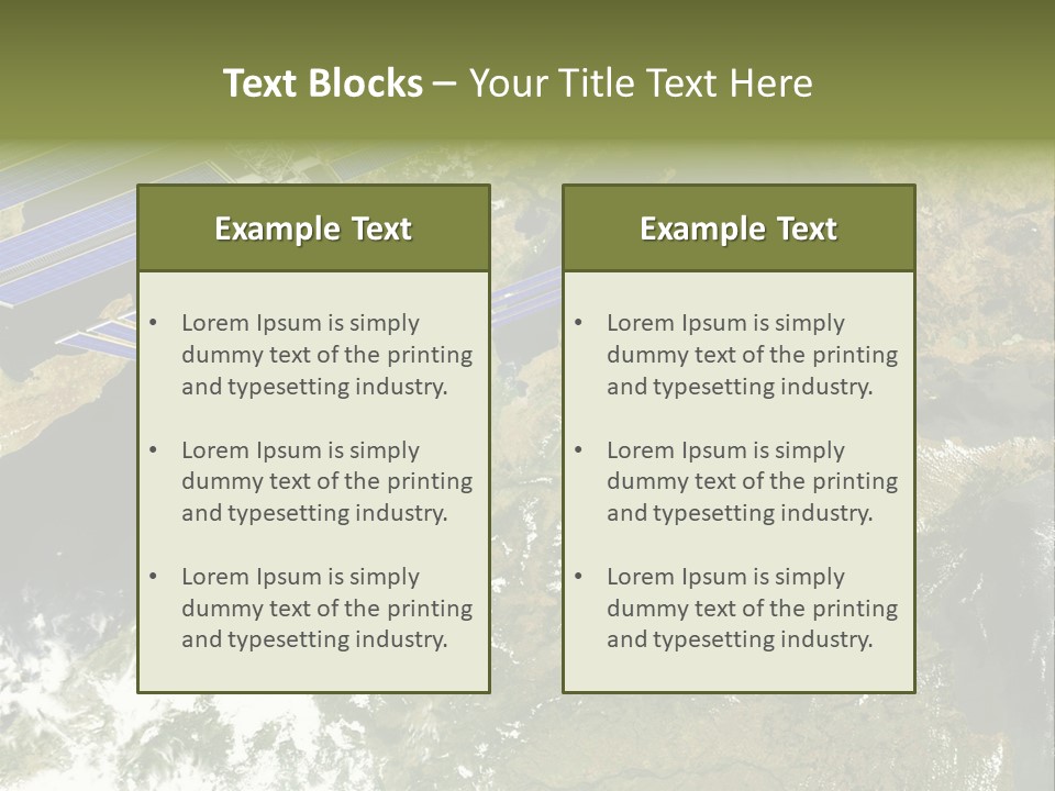 Stars Satellite Illustration PowerPoint Template