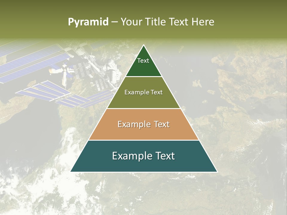 Stars Satellite Illustration PowerPoint Template