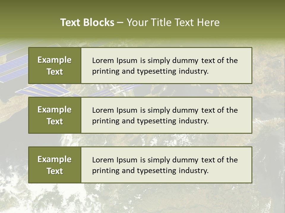 Stars Satellite Illustration PowerPoint Template