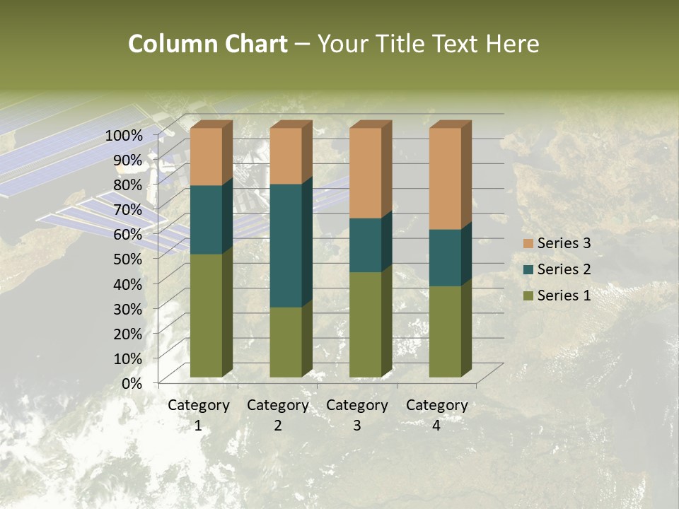Stars Satellite Illustration PowerPoint Template