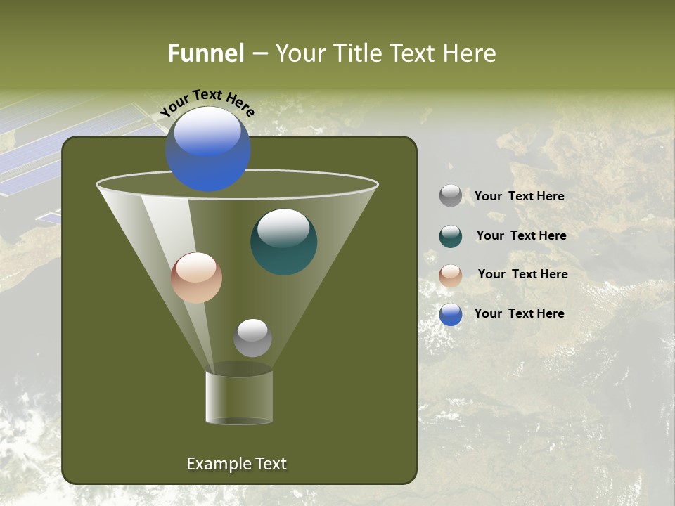 Stars Satellite Illustration PowerPoint Template