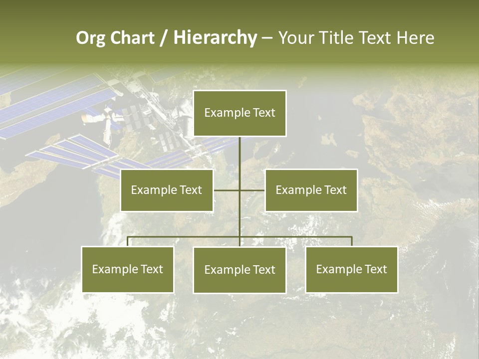 Stars Satellite Illustration PowerPoint Template