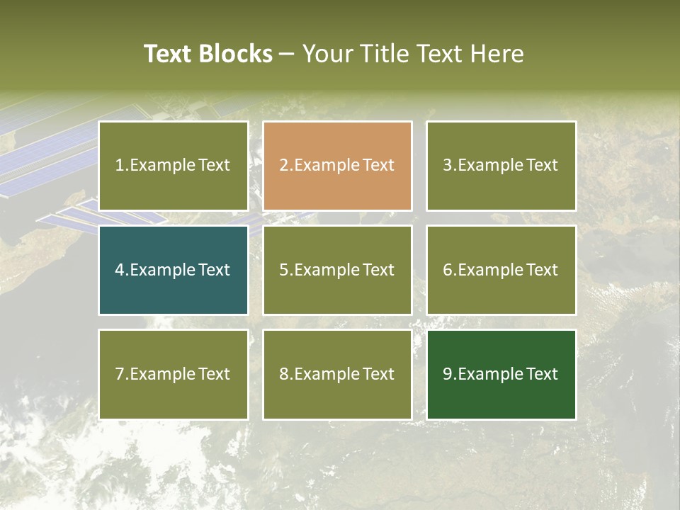 Stars Satellite Illustration PowerPoint Template