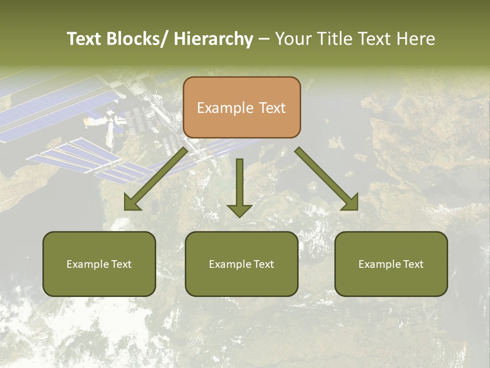 Stars Satellite Illustration PowerPoint Template