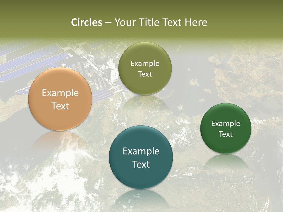 Stars Satellite Illustration PowerPoint Template