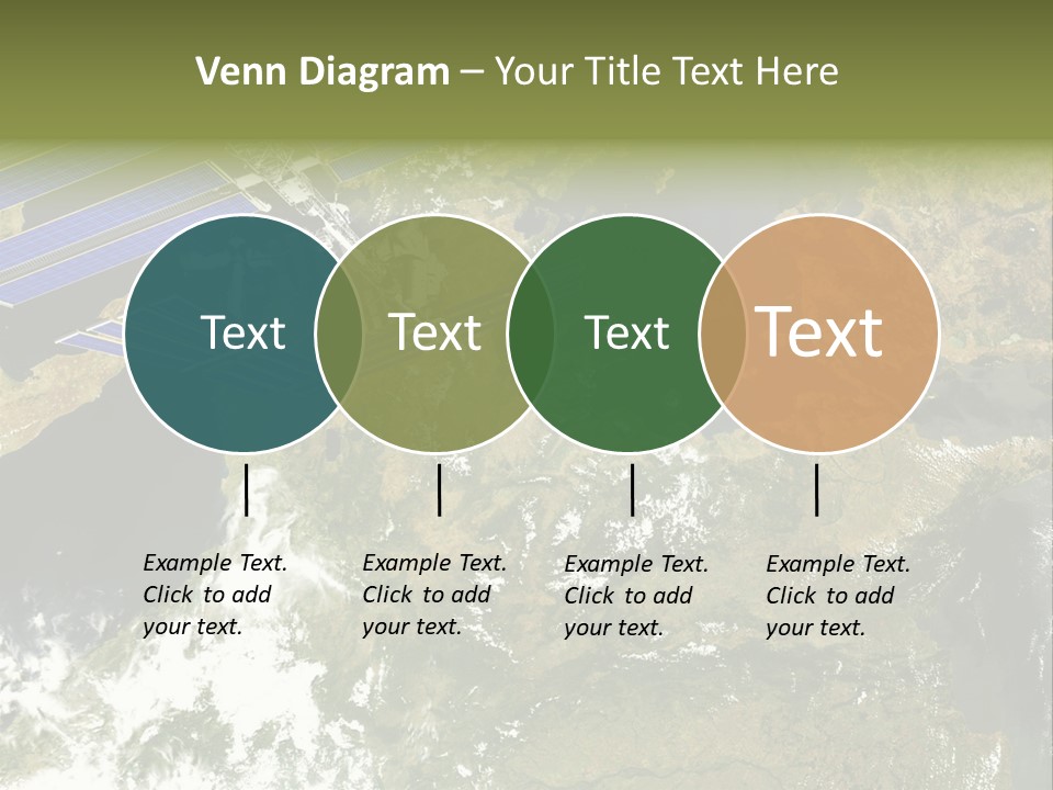 Stars Satellite Illustration PowerPoint Template