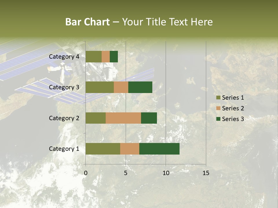 Stars Satellite Illustration PowerPoint Template