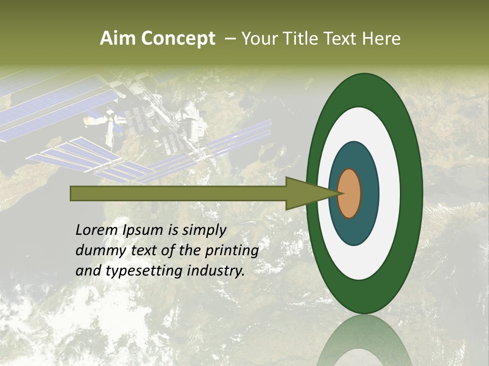 Stars Satellite Illustration PowerPoint Template