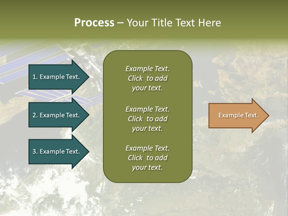 Stars Satellite Illustration PowerPoint Template