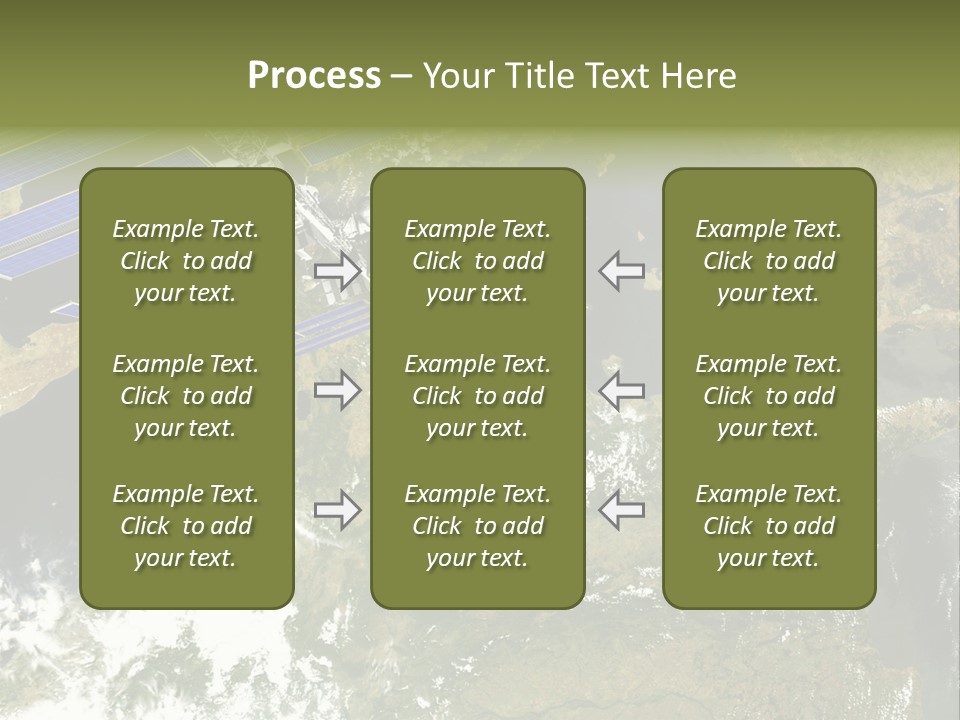Stars Satellite Illustration PowerPoint Template