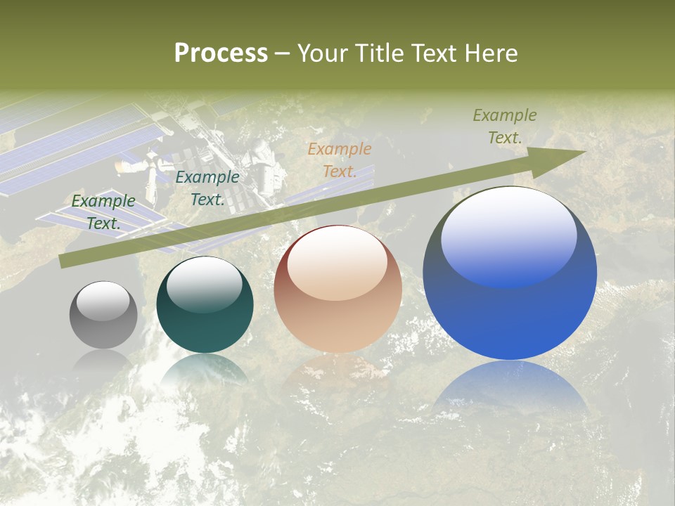 Stars Satellite Illustration PowerPoint Template