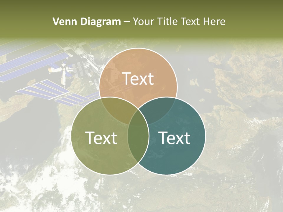 Stars Satellite Illustration PowerPoint Template