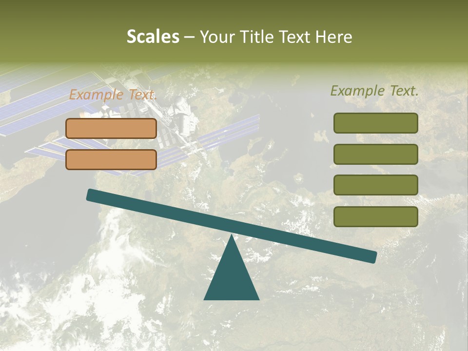 Stars Satellite Illustration PowerPoint Template
