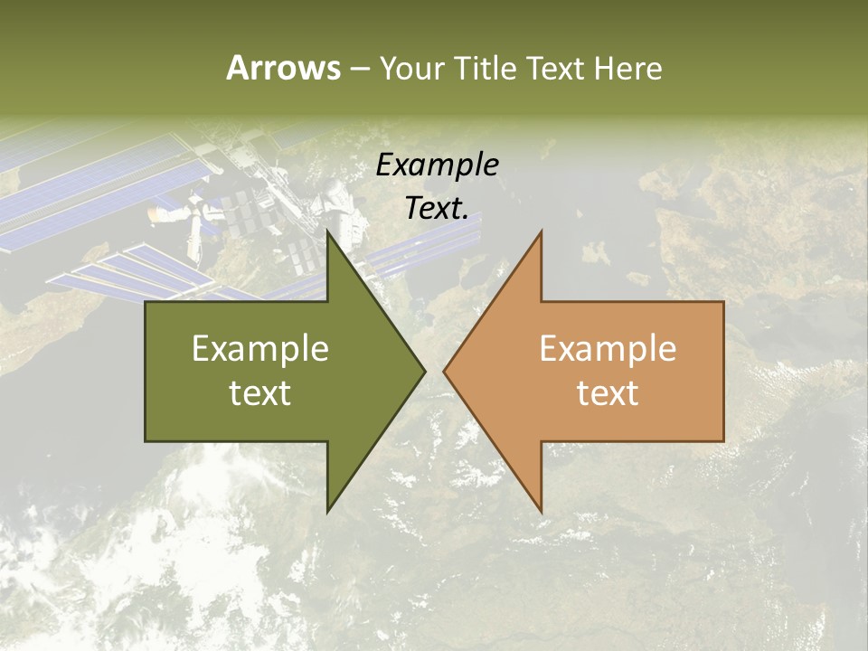 Stars Satellite Illustration PowerPoint Template
