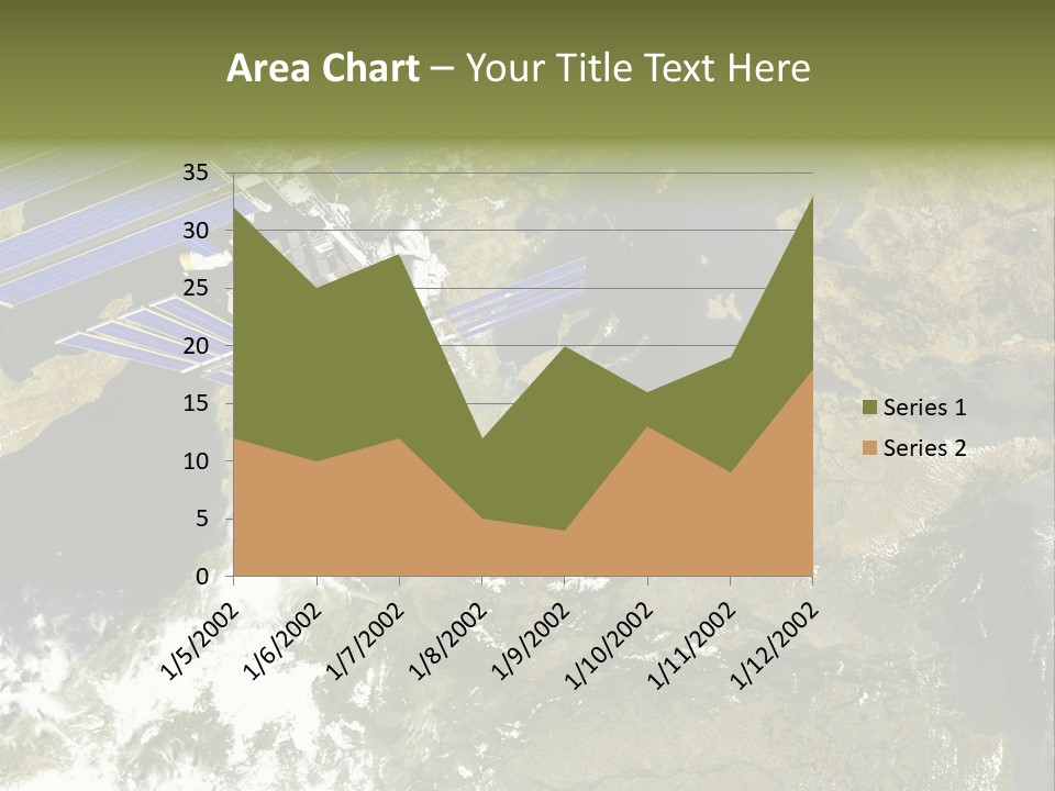 Stars Satellite Illustration PowerPoint Template