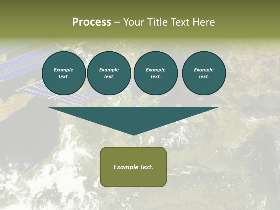 Stars Satellite Illustration PowerPoint Template