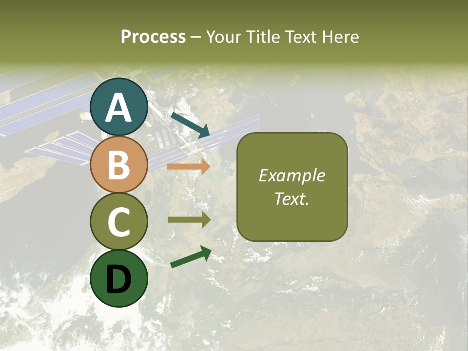 Stars Satellite Illustration PowerPoint Template