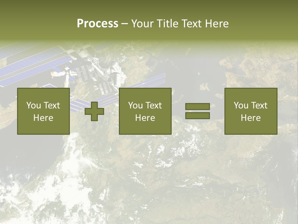 Stars Satellite Illustration PowerPoint Template