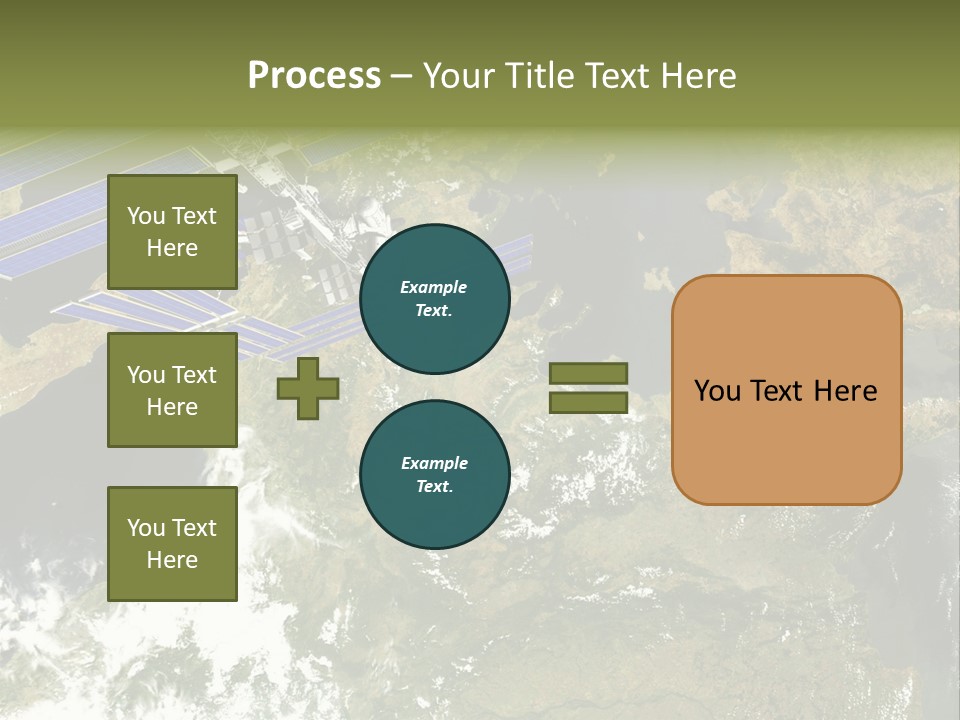 Stars Satellite Illustration PowerPoint Template