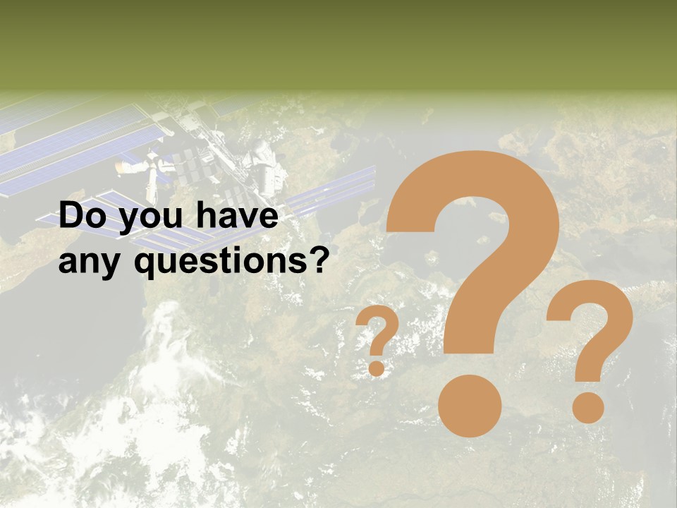 Stars Satellite Illustration PowerPoint Template