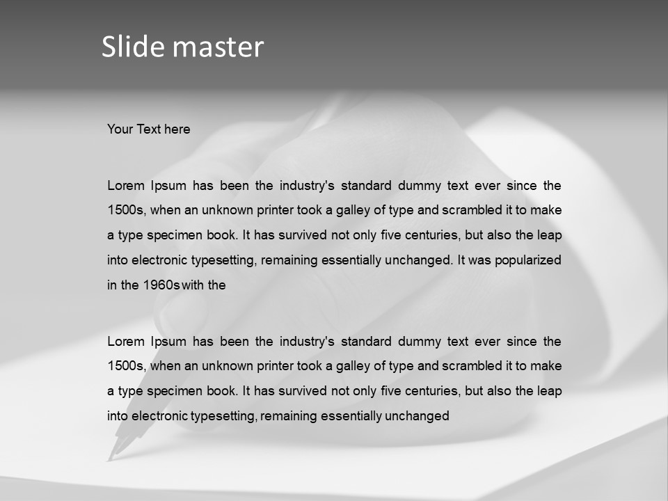 Sign Notary Death PowerPoint Template