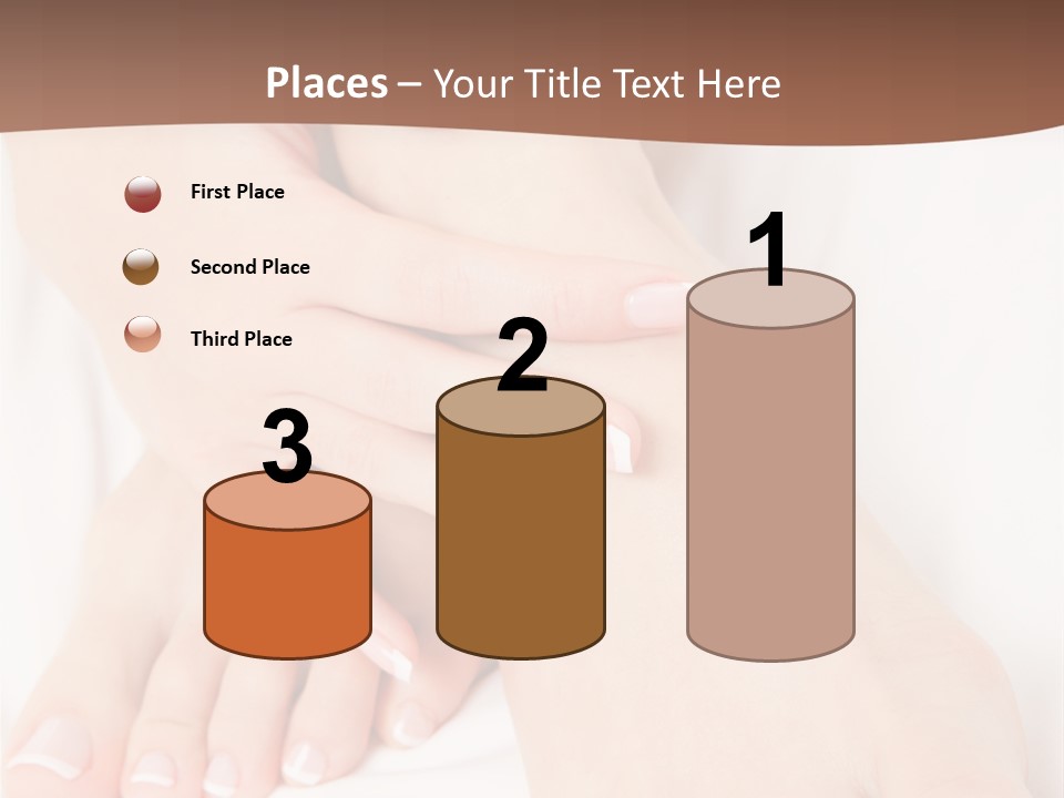 Wellness Woman Barefoot PowerPoint Template