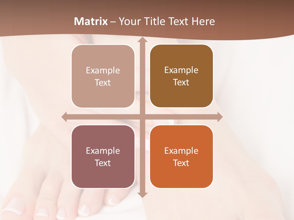 Wellness Woman Barefoot PowerPoint Template