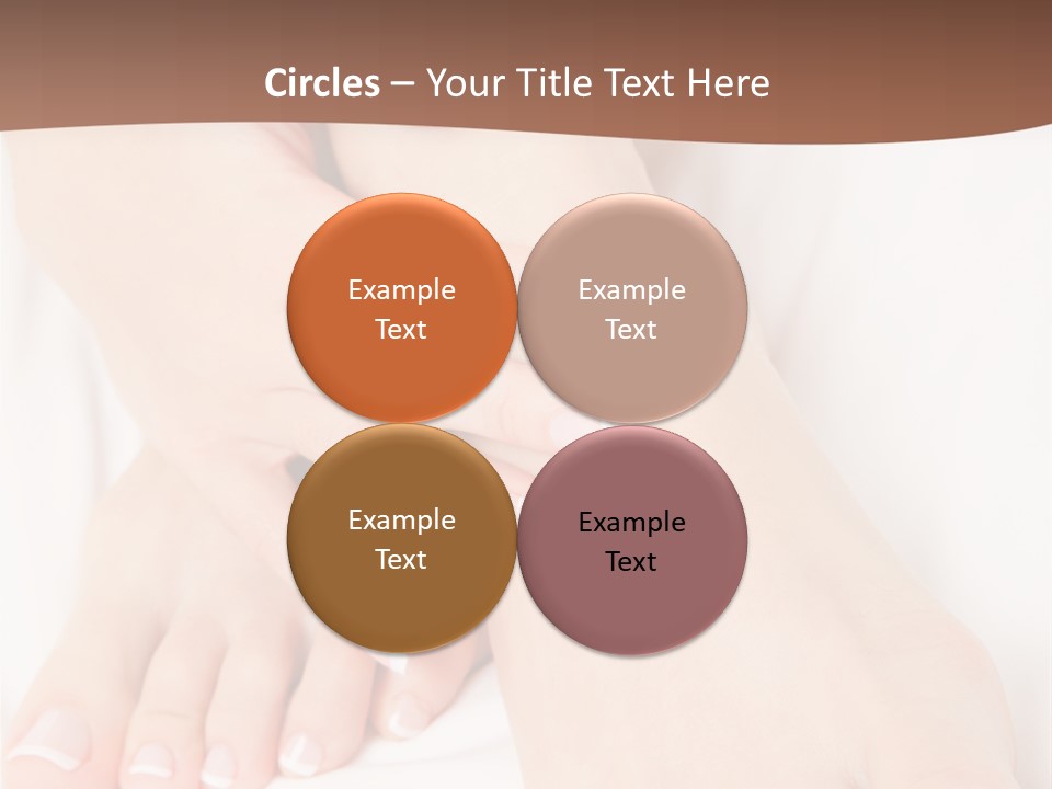 Wellness Woman Barefoot PowerPoint Template