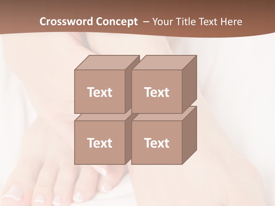 Wellness Woman Barefoot PowerPoint Template