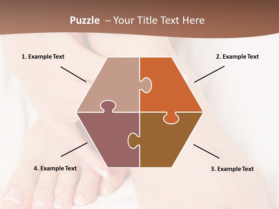 Wellness Woman Barefoot PowerPoint Template