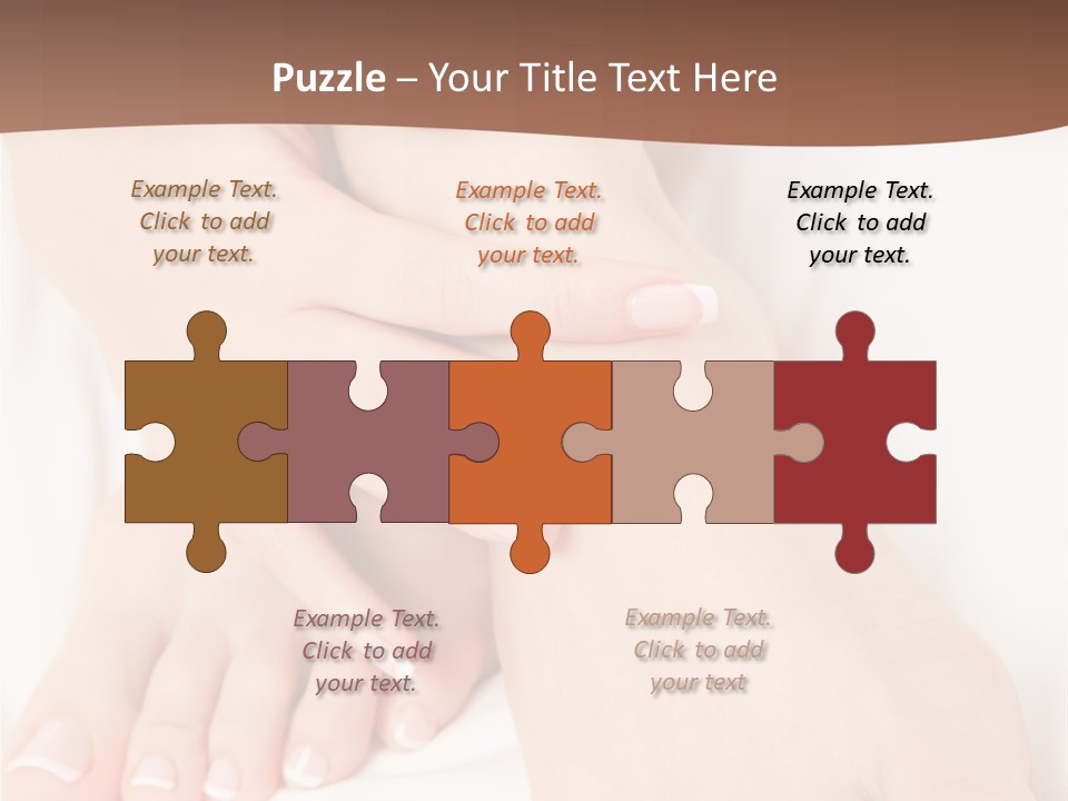 Wellness Woman Barefoot PowerPoint Template