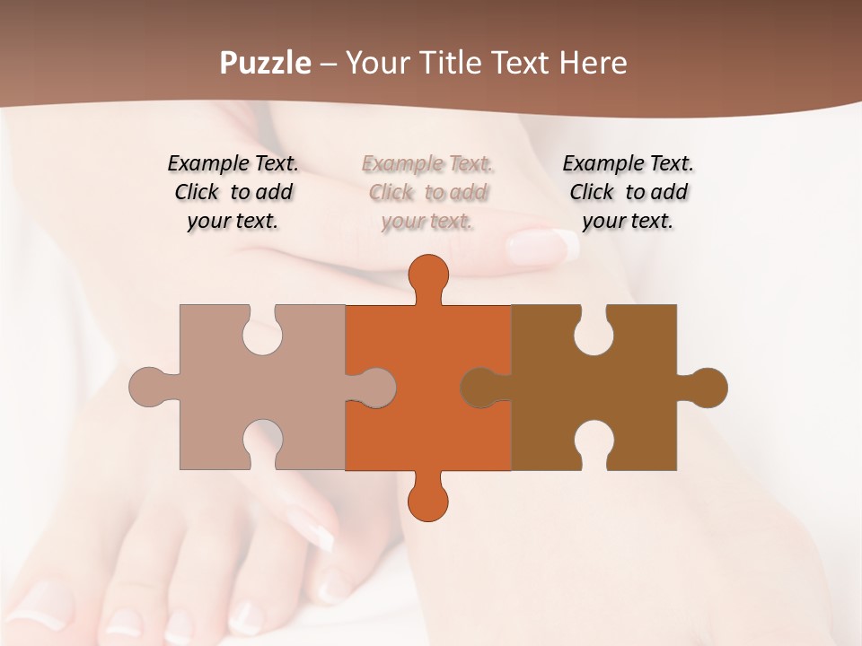 Wellness Woman Barefoot PowerPoint Template