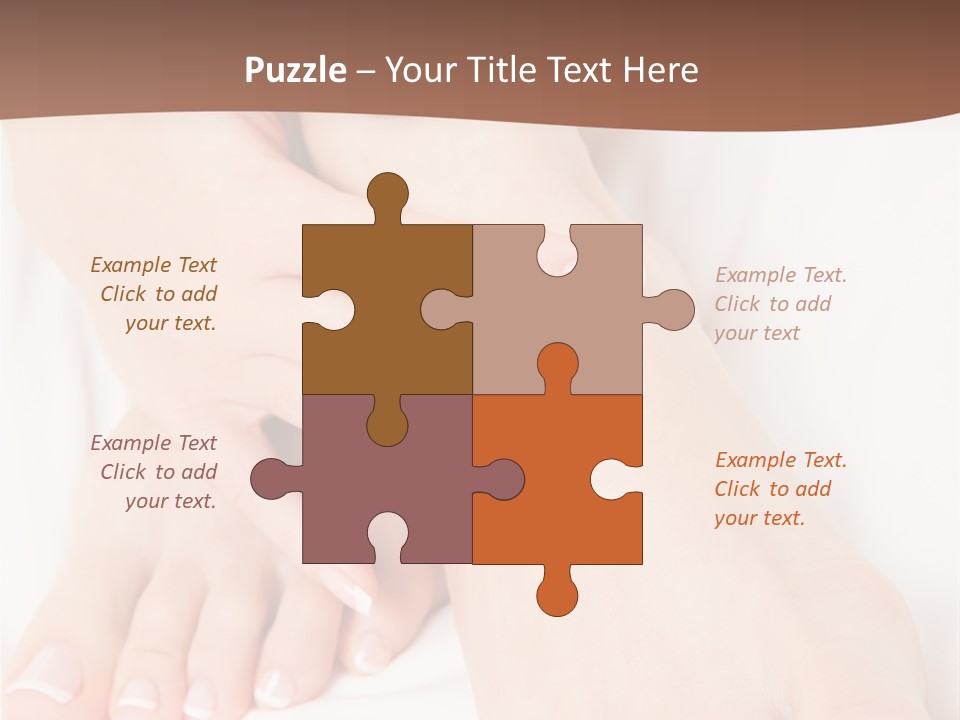 Wellness Woman Barefoot PowerPoint Template