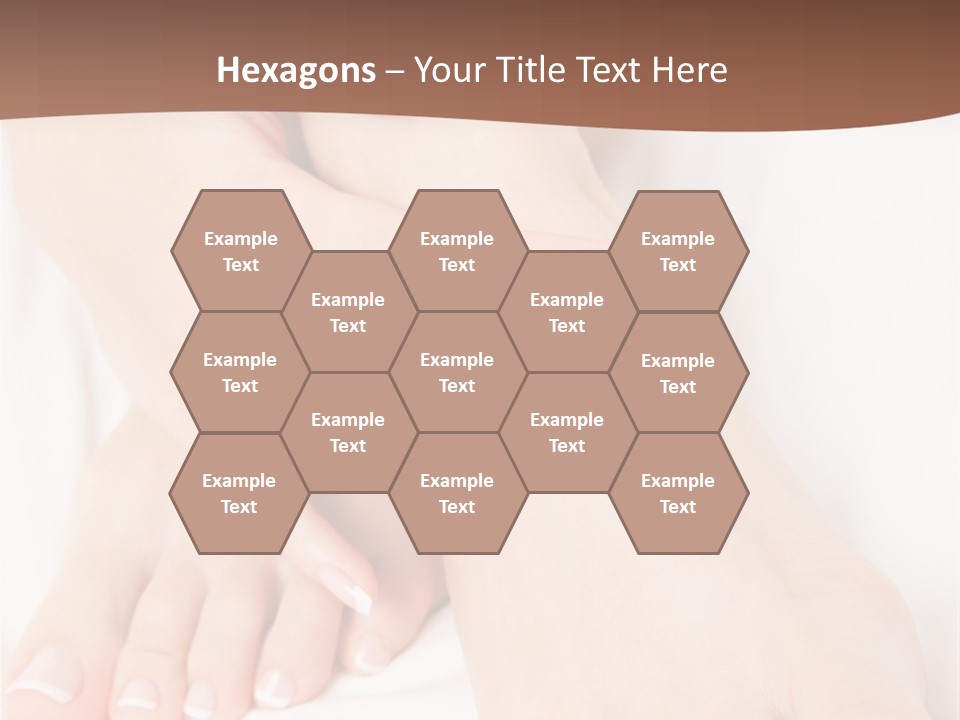 Wellness Woman Barefoot PowerPoint Template